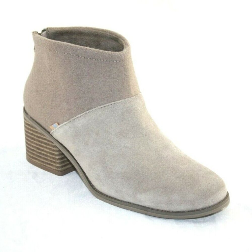 NEW! TOM'S Lacy FORGE SUEDE ANKLE BOOT SZ 9 1/2